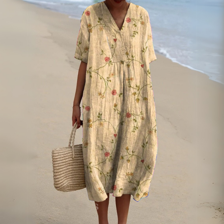 Nicole | Robe d'Été à Fleurs