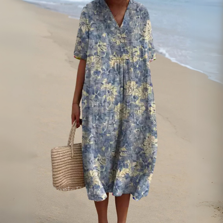Nicole | Robe d'Été à Fleurs