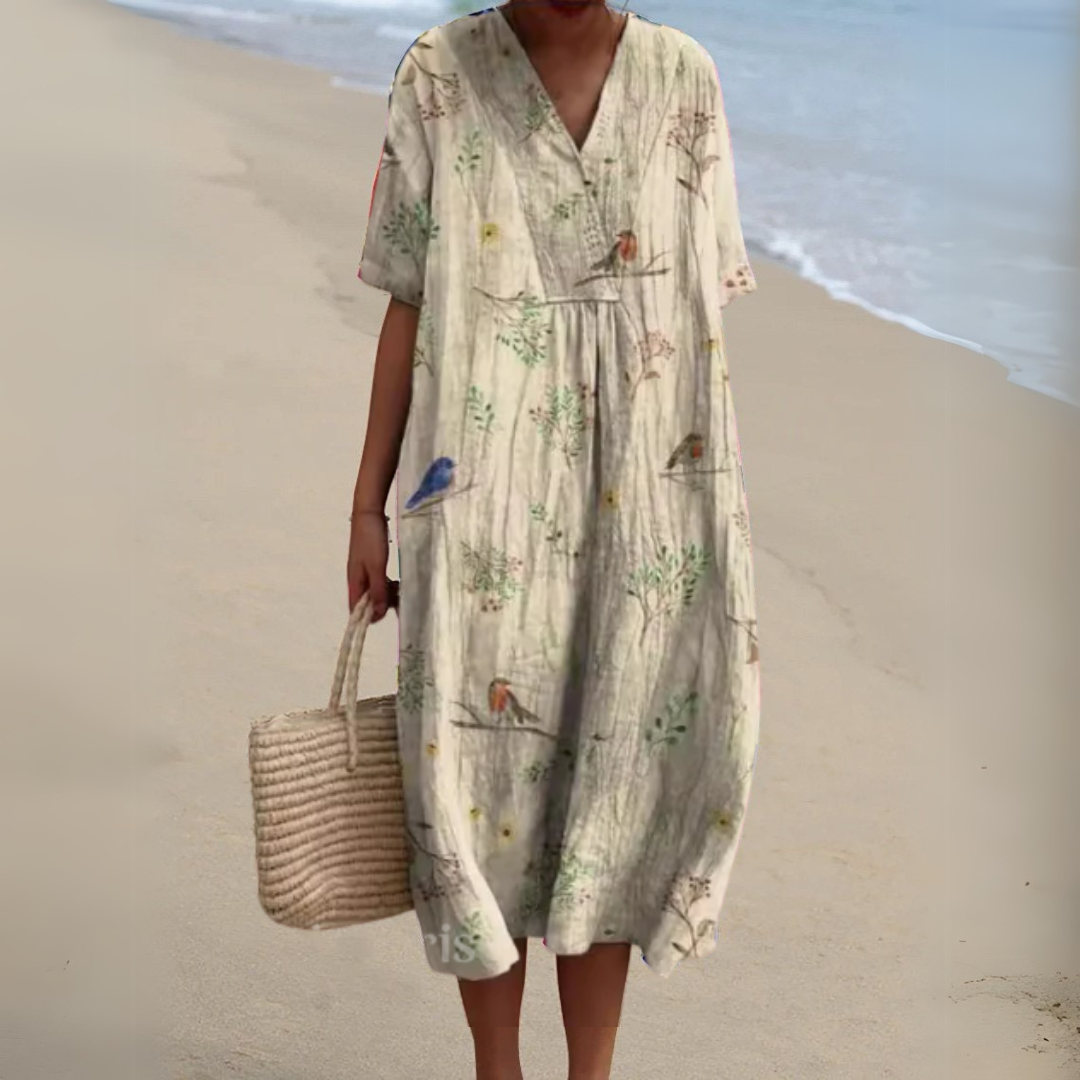 Nicole | Robe d'Été à Fleurs