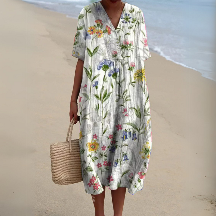 Nicole | Robe d'Été à Fleurs
