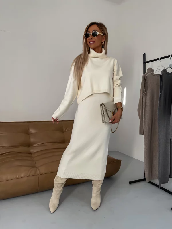 Ensemble en tricot douillet pour femmes pour l'automne et l'hiver