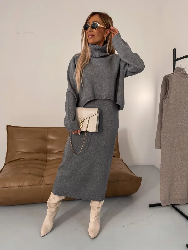 Ensemble en tricot douillet pour femmes pour l'automne et l'hiver