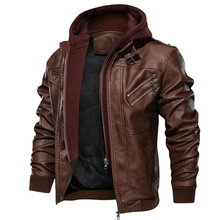 Veste en cuir végétalien