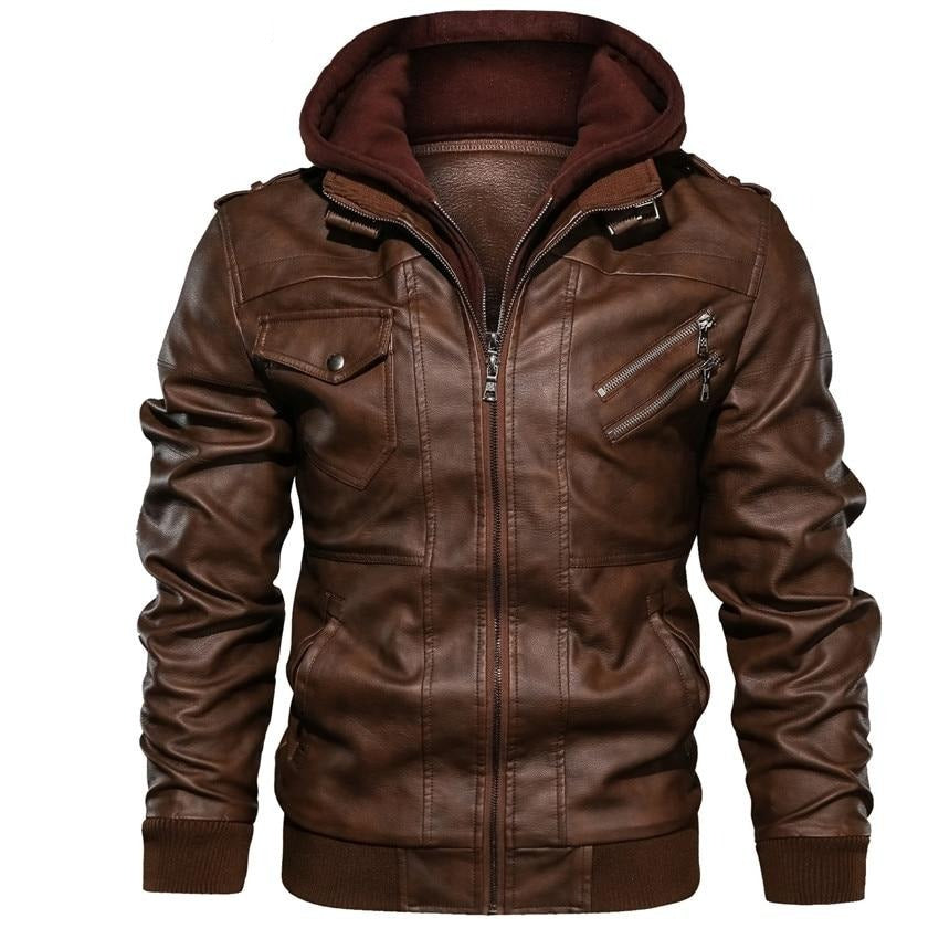 Veste en cuir végétalien