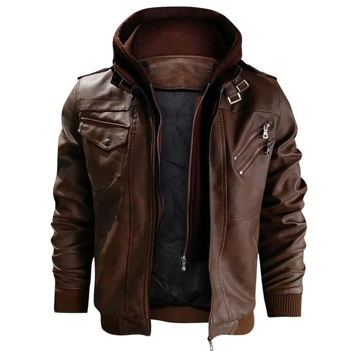 Veste en cuir végétalien