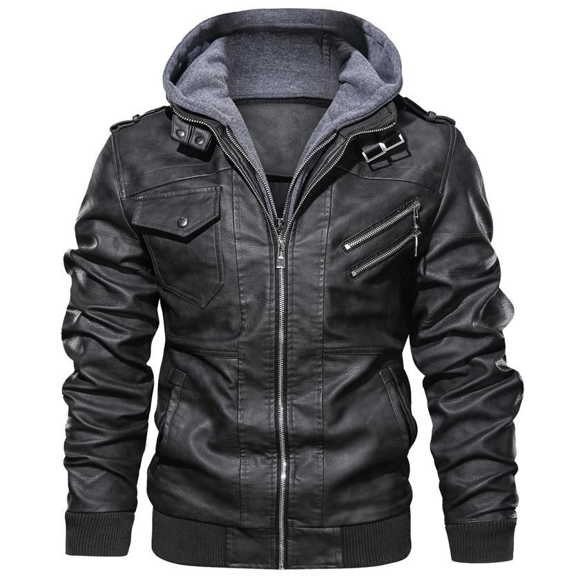 Veste en cuir végétalien