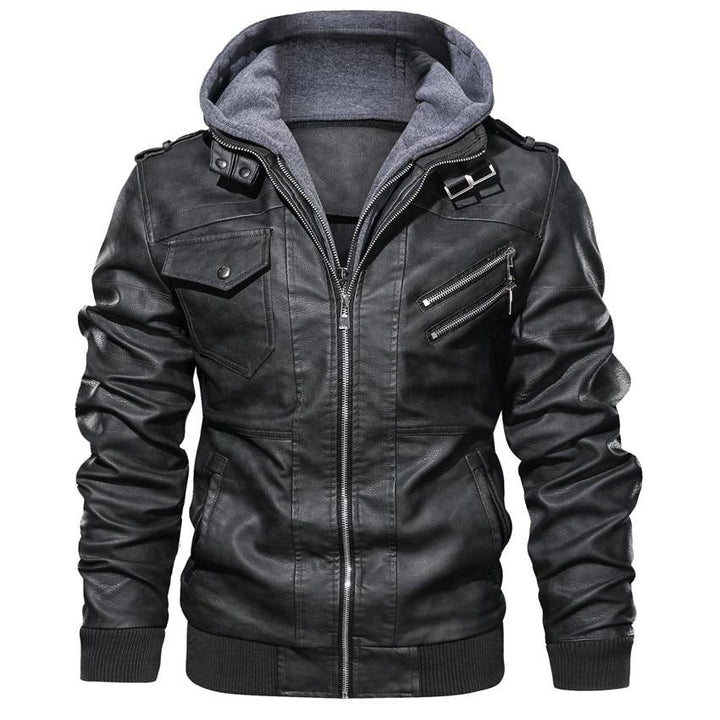 Veste en cuir végétalien
