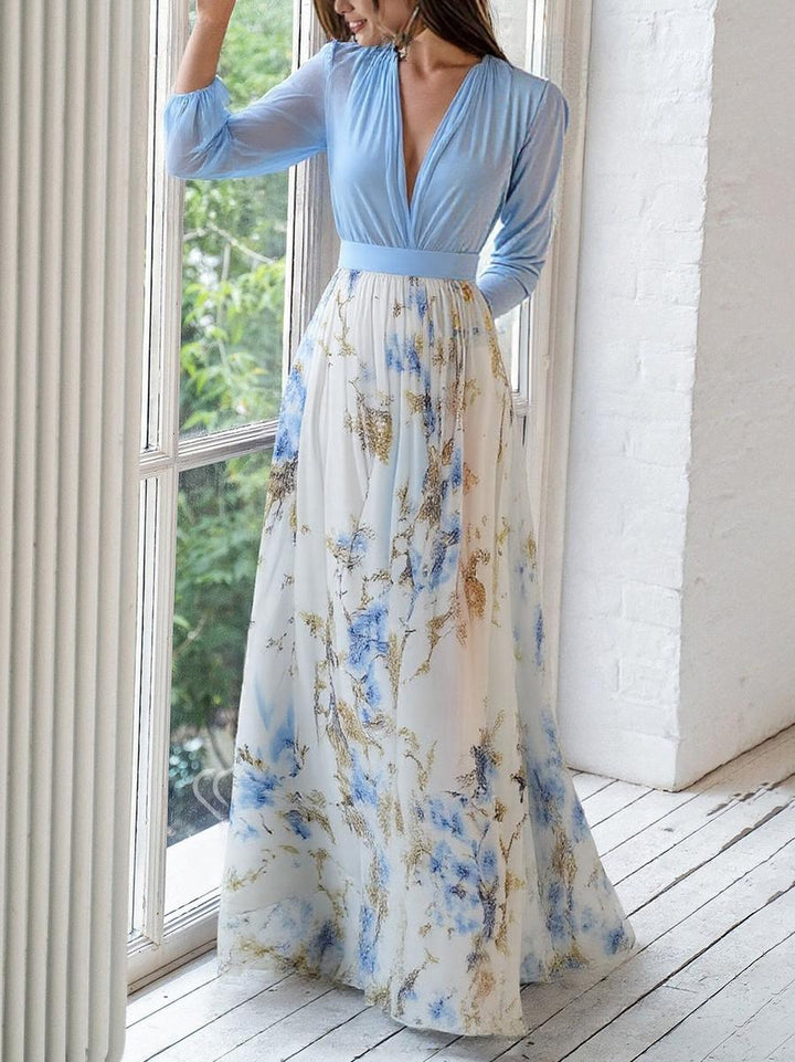 Harper™ | Robe longue à imprimé floral éblouissant