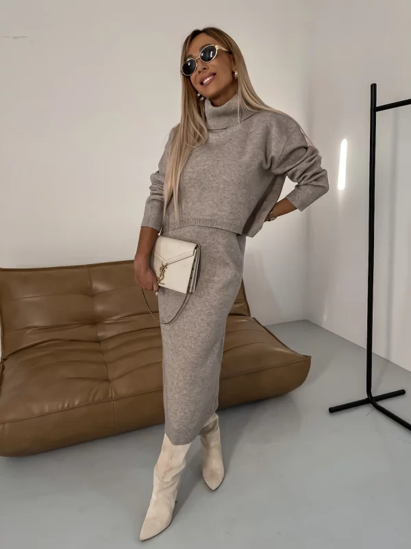 Ensemble en tricot douillet pour femmes pour l'automne et l'hiver