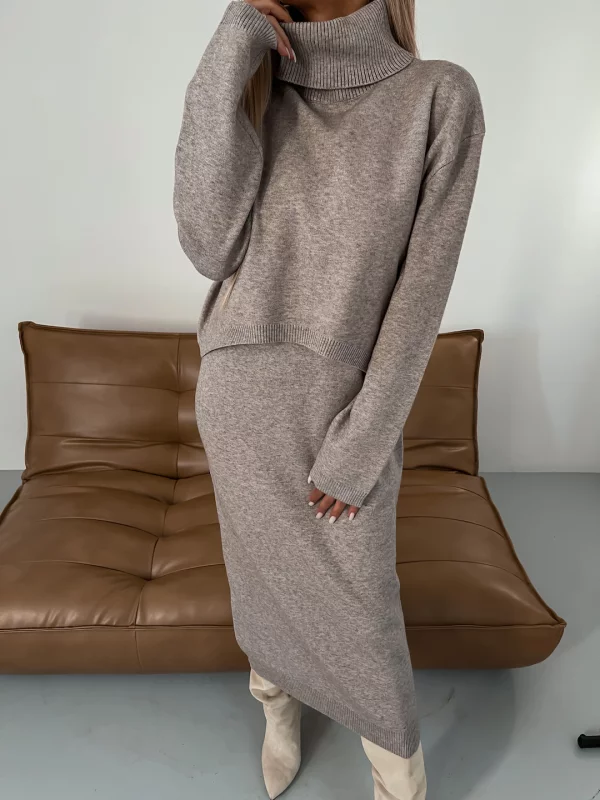 Ensemble en tricot douillet pour femmes pour l'automne et l'hiver