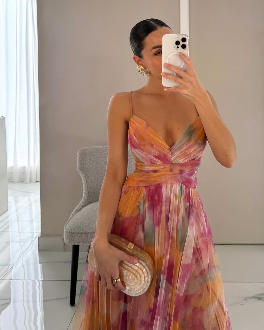 Dorté | Robe longue enchanteresse à imprimé floral