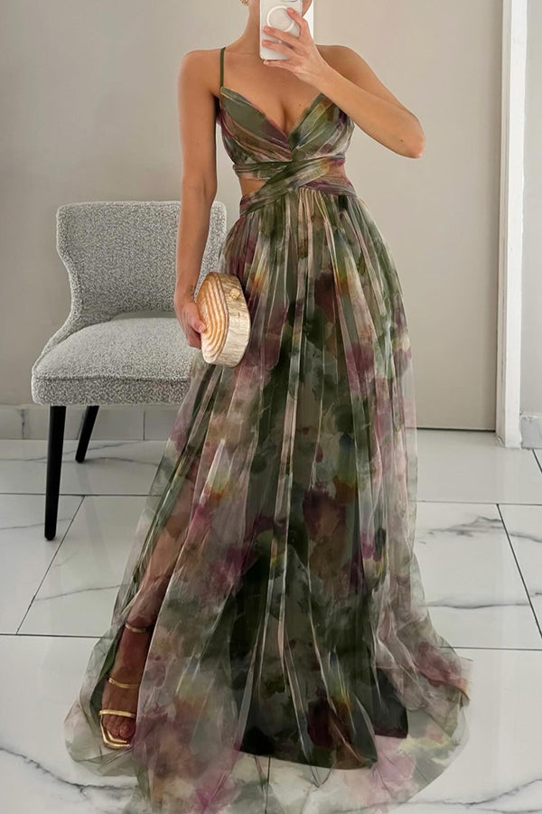 Dorté | Robe longue enchanteresse à imprimé floral
