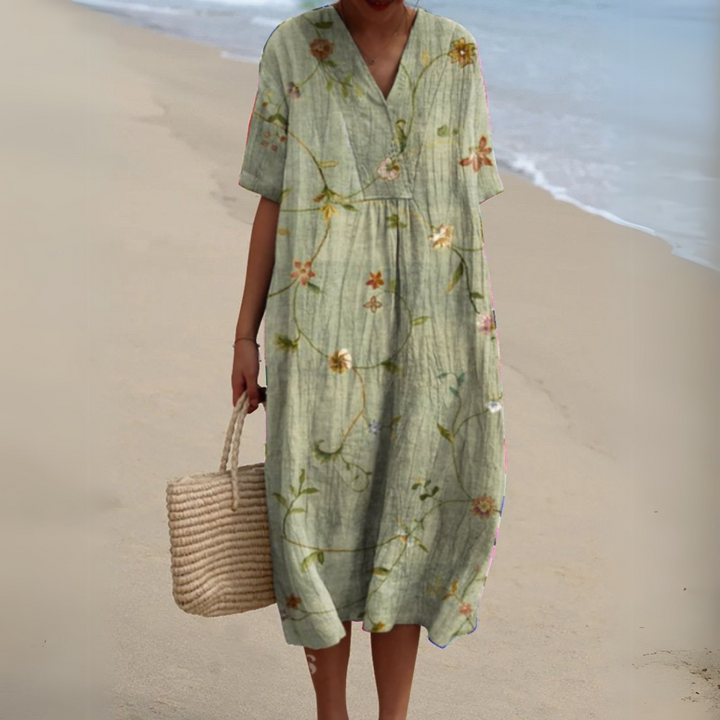 Nicole | Robe d'Été à Fleurs