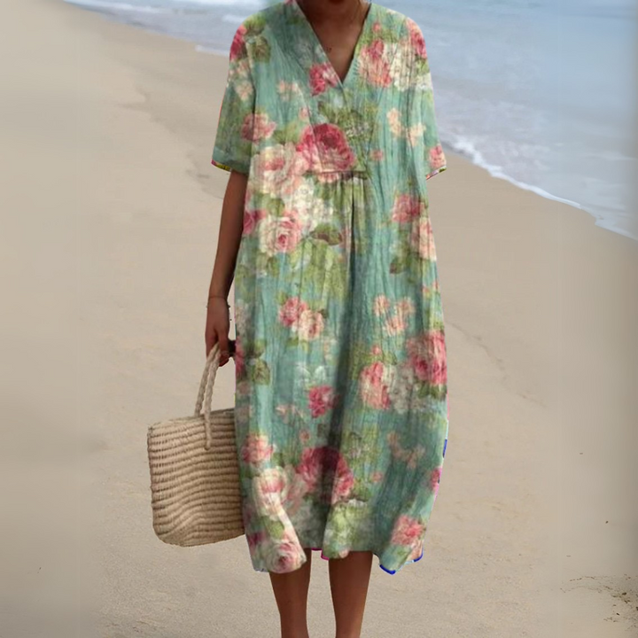 Nicole | Robe d'Été à Fleurs