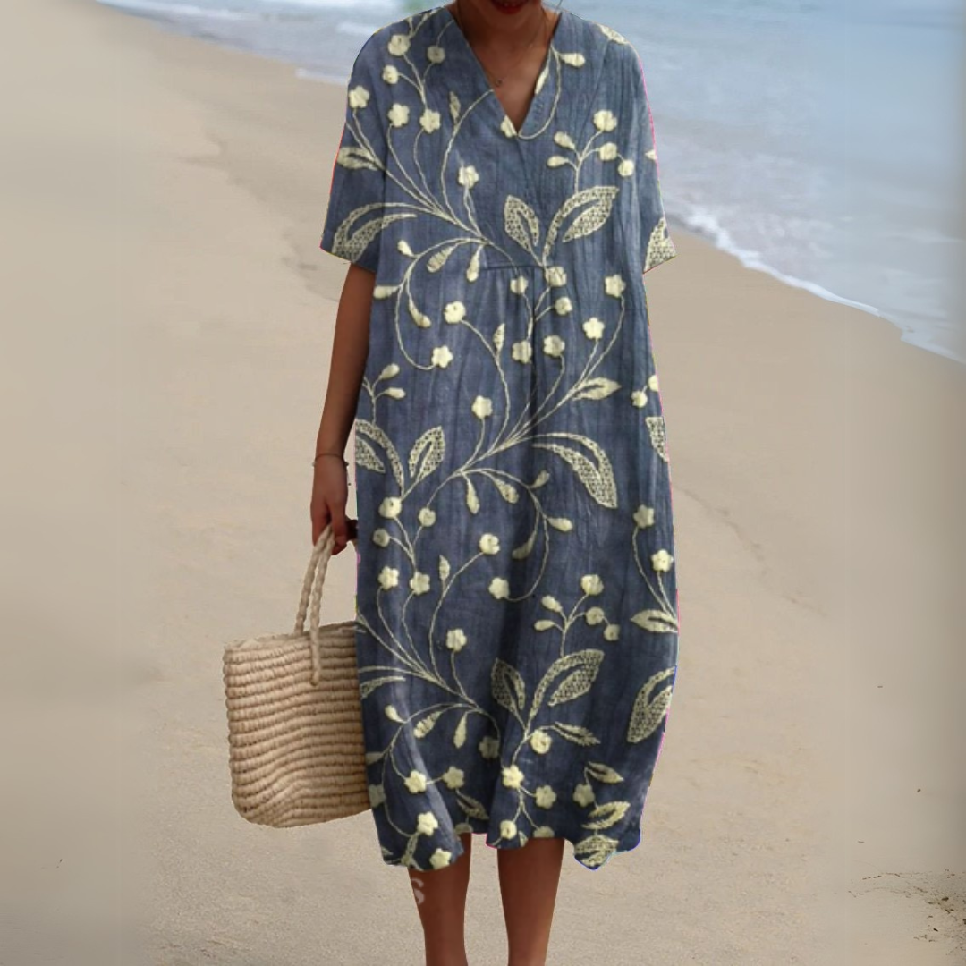 Nicole | Robe d'Été à Fleurs