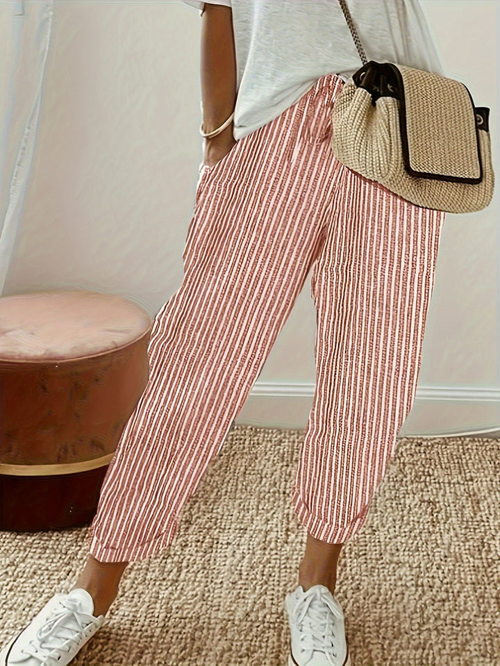 Elena™ - Pantalon large à rayures