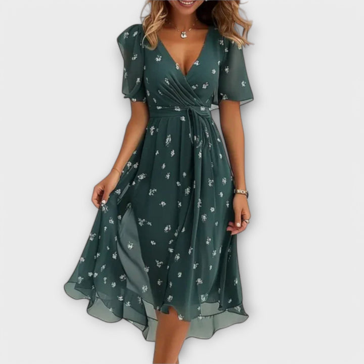 Annegret - Robe col V pour femme