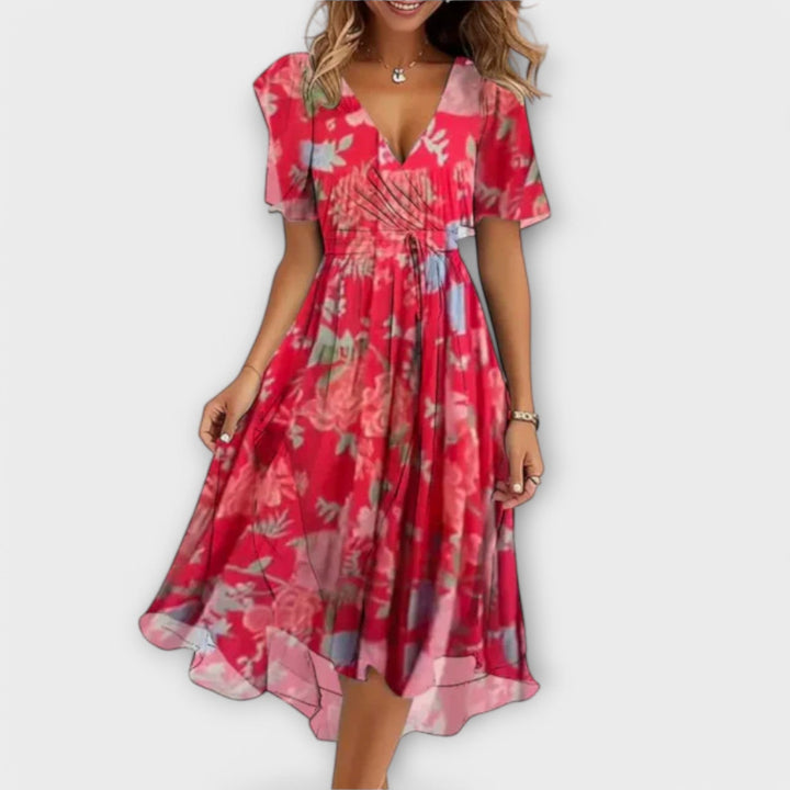 Annegret - Robe col V pour femme