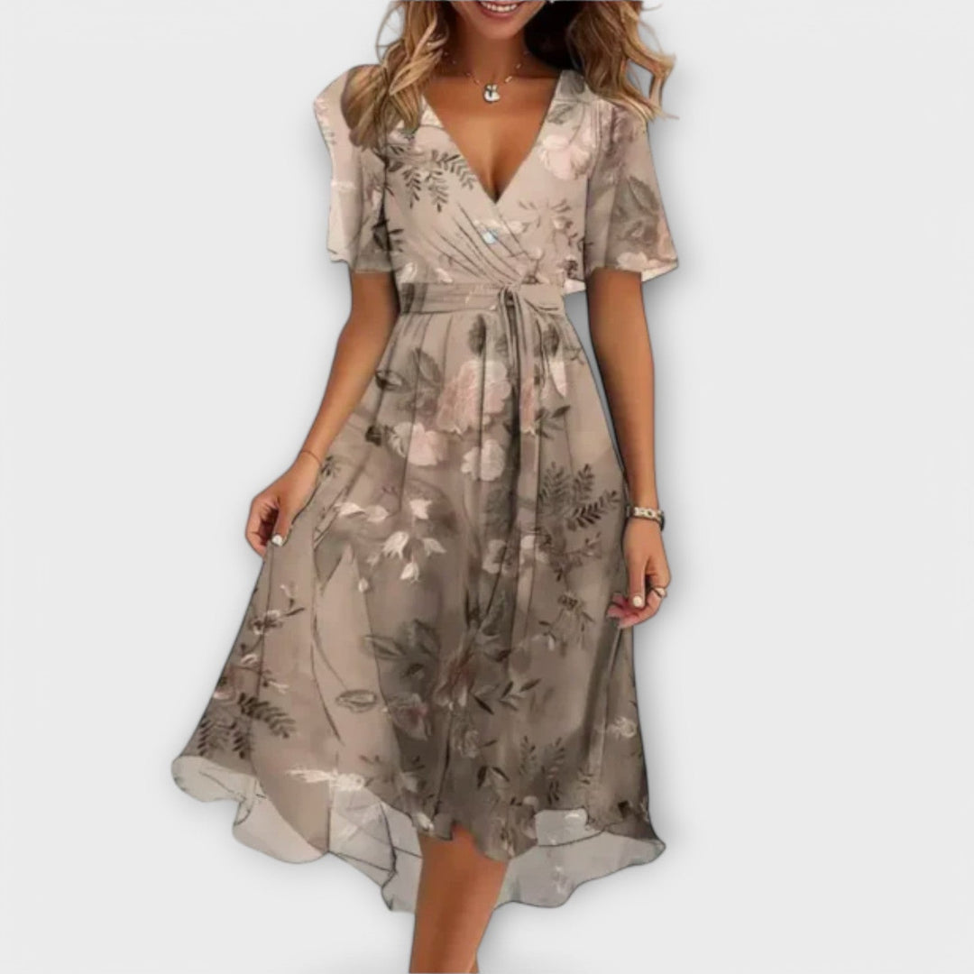 Annegret - Robe col V pour femme